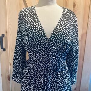 Wray NYC Stevie Dress in Gingko Scatter Print - Size L